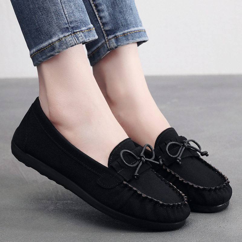 Ženske Bean Shoes – lagane, prozračne platnene gornje, PU đon, okrugli vrh prsta, niski dizajn, za proljeće i jesen