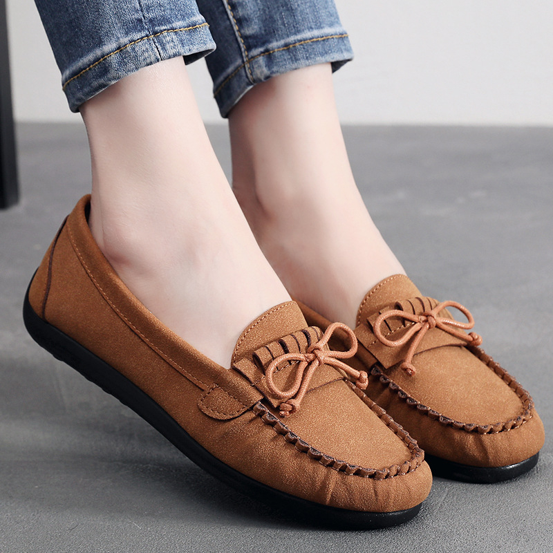 Ženske Bean Shoes – lagane, prozračne platnene gornje, PU đon, okrugli vrh prsta, niski dizajn, za proljeće i jesen