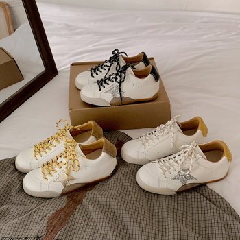 Ženske casual platform cipele s skrivenom 6–8 cm visinom povećanja pete; kožni gornji dio; Ultra-Fine Fiber ulošak; gumena potplat; vezanje