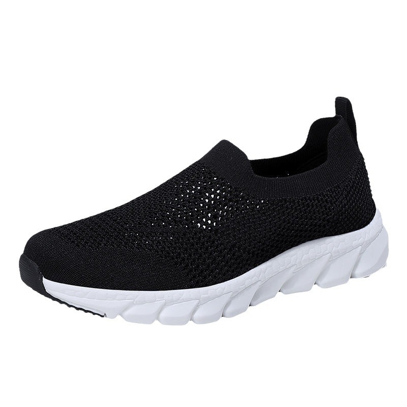 Ženske mrežaste tenisice, prozračan gornji dio, okrugli vrh, slip-on dizajn, mekani đon, niski pet 1-3 cm