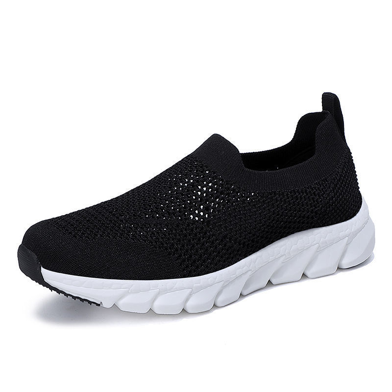Ženske mrežaste tenisice, prozračan gornji dio, okrugli vrh, slip-on dizajn, mekani đon, niski pet 1-3 cm