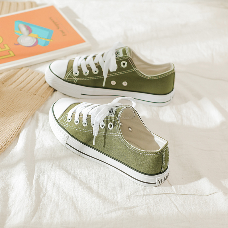 Far Step Ljetne platnene tenisice – Prozračne, niske, unisex, potpuno crne