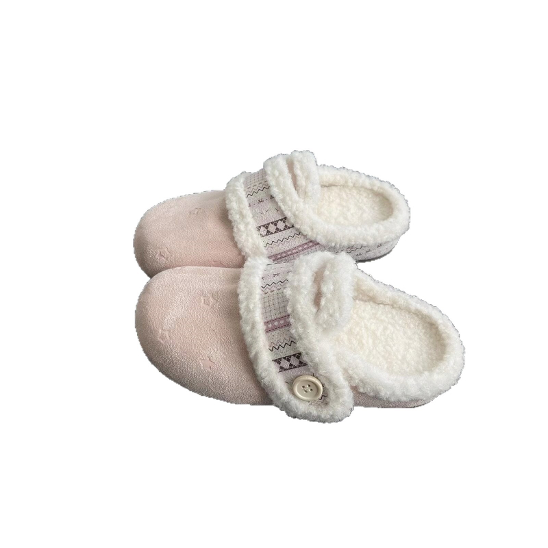 Женски нисък връх обувки с набук горна част, плюшена подплата и памучна вътрешност, каишка Birkenstock стил, гумена подметка