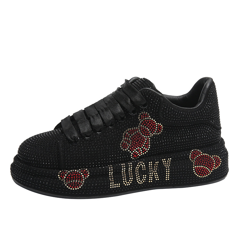 Дамски ежедневни ниски кецове с платформа, кръгъл нос, синтетична кожа, гумена подметка, връзки, платформа 3–5 см