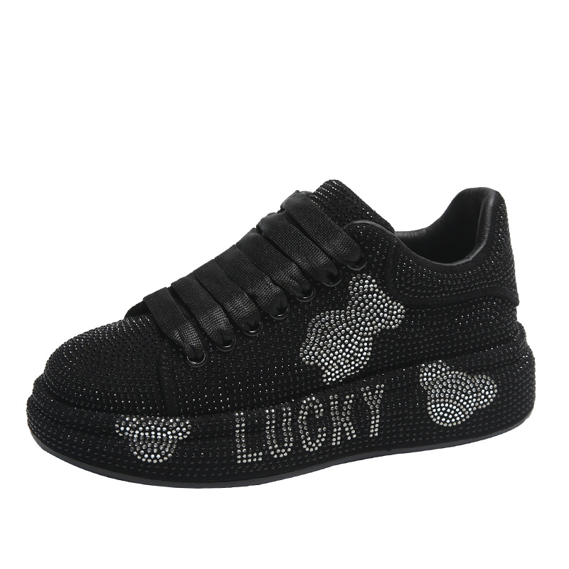 Дамски ежедневни ниски кецове с платформа, кръгъл нос, синтетична кожа, гумена подметка, връзки, платформа 3–5 см