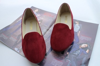 Платнени дамски обувки принцеса, нисък горен край, есен