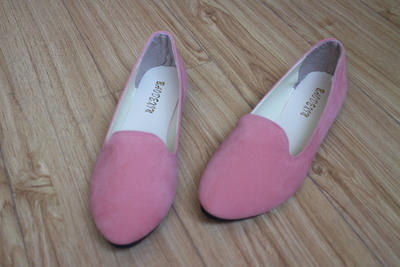 Платнени дамски обувки принцеса, нисък горен край, есен