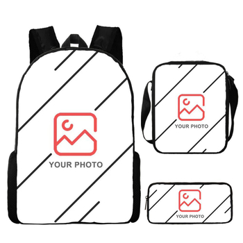 Trys dalių mokyklinių kuprinių rinkinys: kuprinė, pečių rankinė ir dėklas su animaciniu atvaizdu — Oxford audinys, poliesterio pamušalas, kvėpuojantis, labai lengvas, išplėtimas