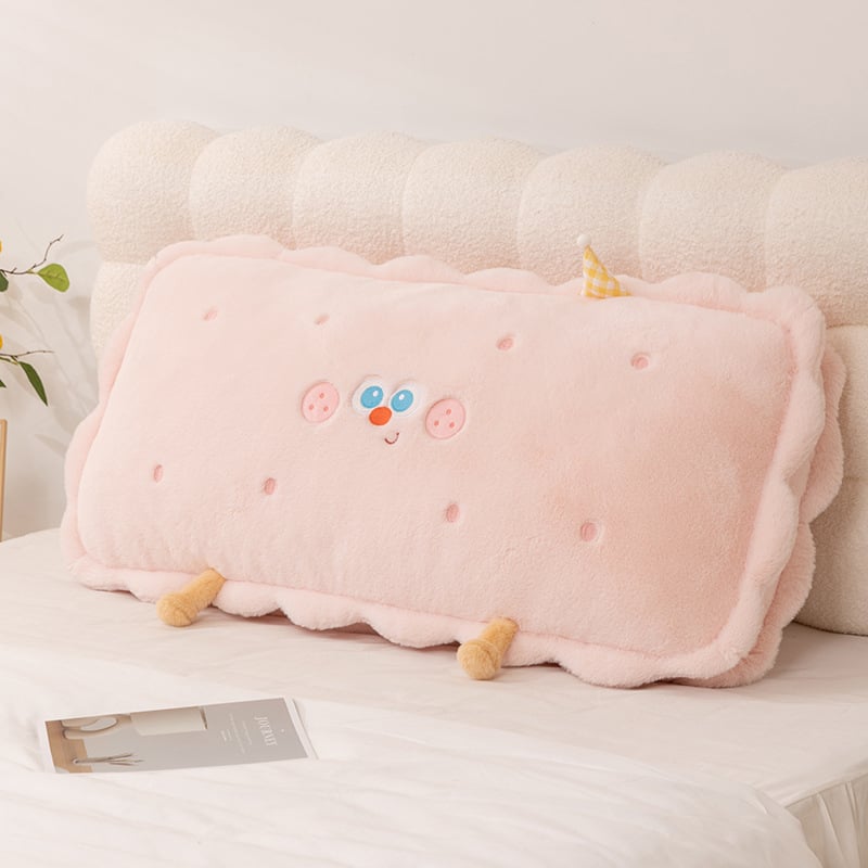 Hulena plüss párnahuzat süti mintával, levehető és mosógépben mosható, PP gyapot töltőanyag, aranyos stílus