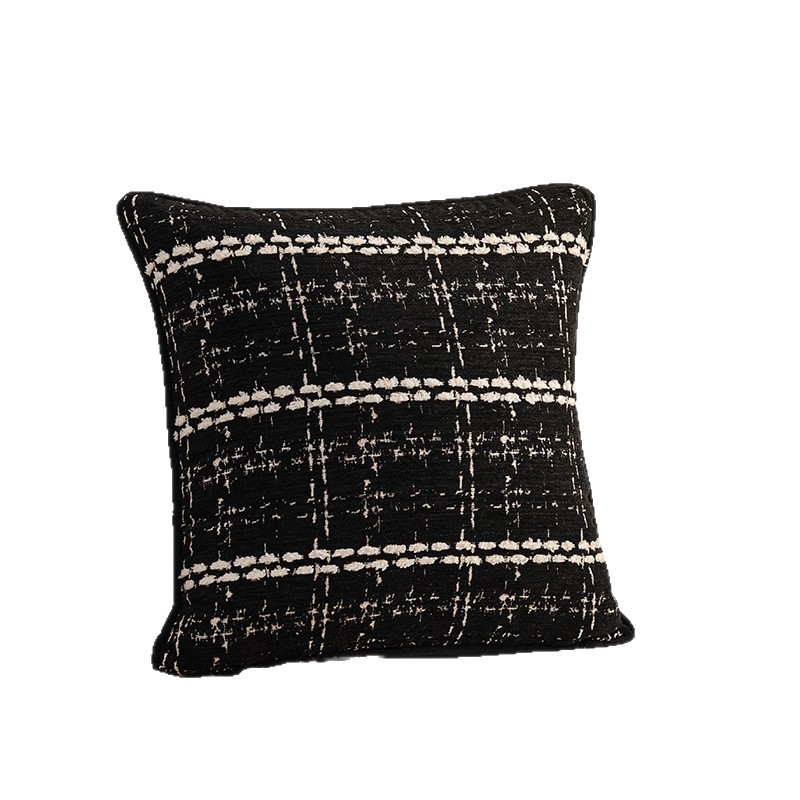 Nordic stílusú párna poliészter huzattal, PP gyapot töltéssel, testreszabható mintával, csíkos vagy egyszínű