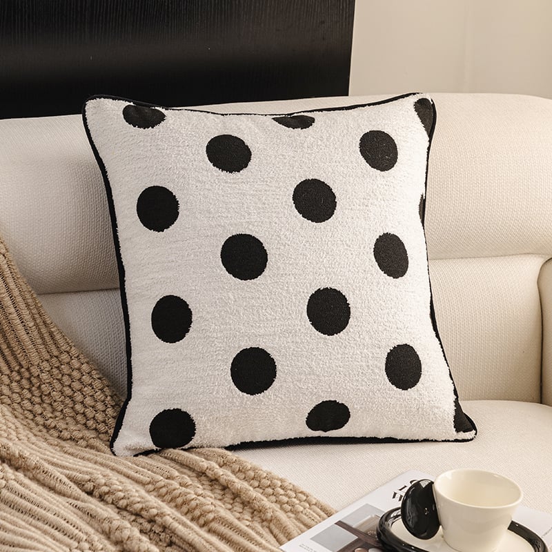 Nordic stílusú párna poliészter huzattal, PP gyapot töltéssel, testreszabható mintával, csíkos vagy egyszínű