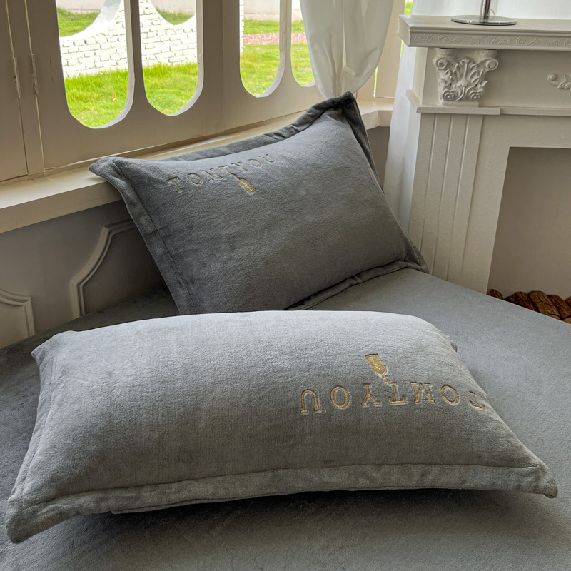 Комплект калъфки за възглавници от мляко-велур, реактивно боядисване, плат велур, модерен минимализъм, персонализация налична