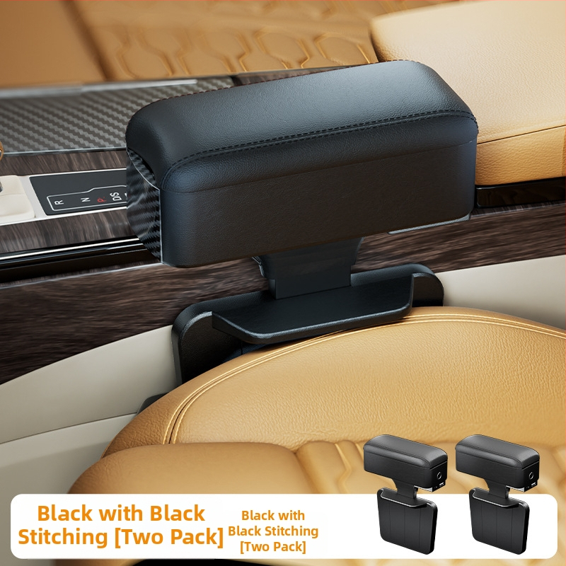 Odinė automobilio rankenos dėžutė su puodelio laikikliu ir tarpo saugykla, pakilimo pagalvė — Prekės ženklas Shankedao