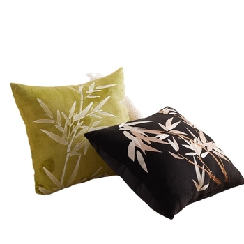 Új kínai stílusú kanapé párna hímzett növény- és virágmintával, PP pamut töltés