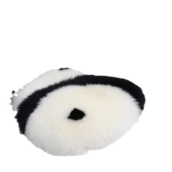 Panda vankúš s karikatúrnym vzorom, vlnený povrch, PP bavlna výplň