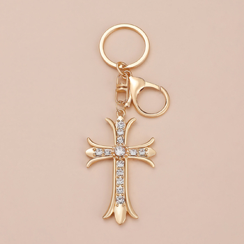 Jauns minimālistisks Eiropas un Amerikas stila krustveida atslēgu piekariņš, personalizēts radošs rotājums, moderns somas atslēgu piekariņa rotājums.