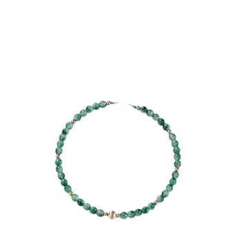 Anklet od kristala i poludragog kamena, kapkovitog oblika, pleteni dizajn