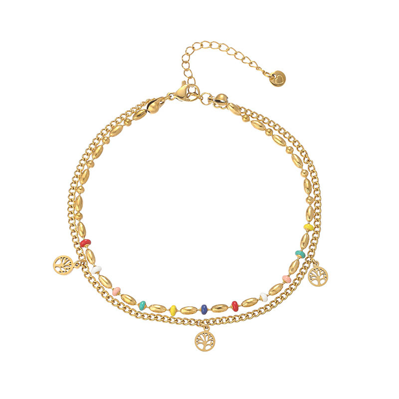 Anklet Missy — Etnički stil, titan čelik, proljeće 2025