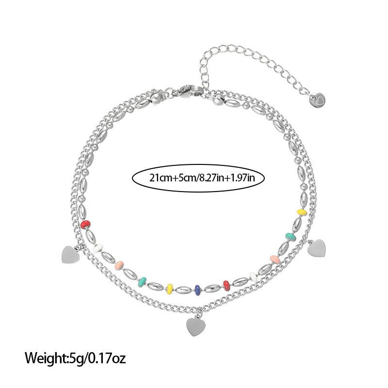 Anklet Missy — Etnički stil, titan čelik, proljeće 2025