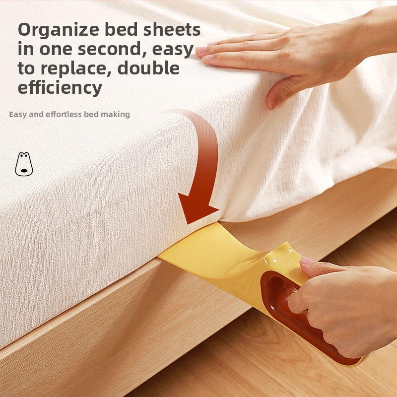 Kitaya Plastmasas gultas palagu fiksēšanas rīks – karikatūras stila, organizētājs gultas palagu kārtošanai un matrača pacēlājs (Autorizēta privātā zīmola)