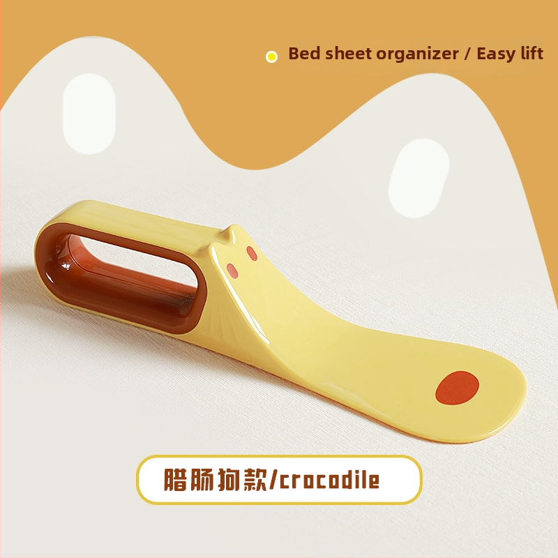 Kitaya Plastmasas gultas palagu fiksēšanas rīks – karikatūras stila, organizētājs gultas palagu kārtošanai un matrača pacēlājs (Autorizēta privātā zīmola)