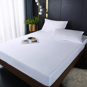 Prilagodljiva plahta za madrac, hotelski stil, pamuk, tkanina, ekološki prihvatljivo bojanje.
