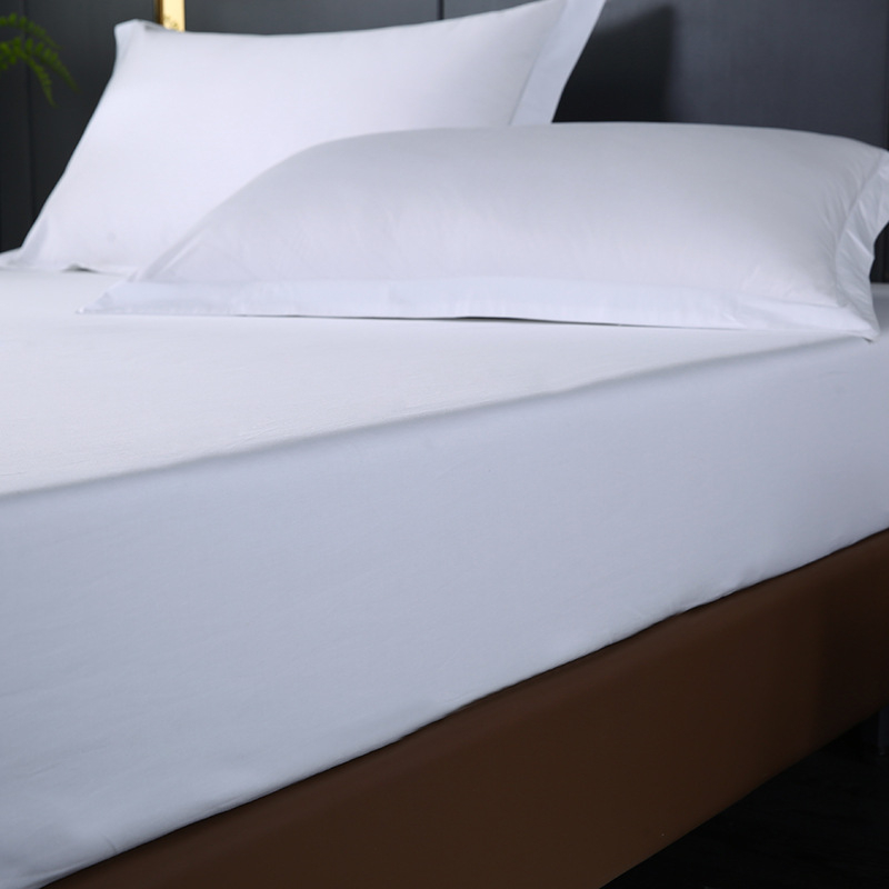 Prilagodljiva plahta za madrac, hotelski stil, pamuk, tkanina, ekološki prihvatljivo bojanje.