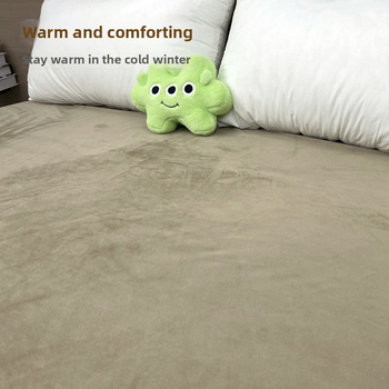 Navlaka za madrac s elastičnim rubom, jednobojni uzorak, poliester, reaktivno bojanje, zima, prilagodljivo