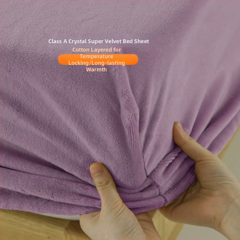 Navlaka za madrac s elastičnim rubom, jednobojni uzorak, poliester, reaktivno bojanje, zima, prilagodljivo