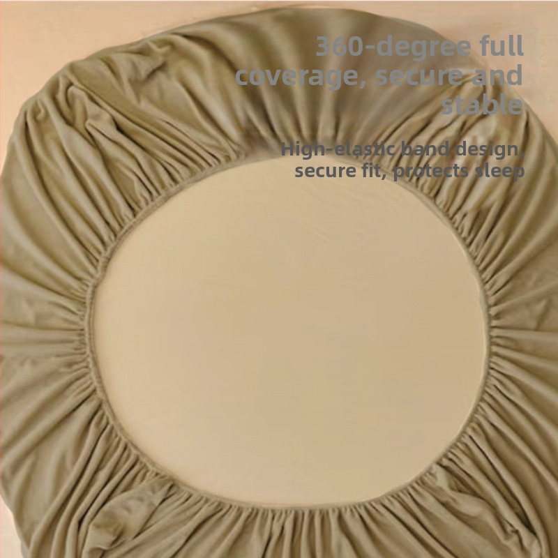 Navlaka za madrac s elastičnim rubom, jednobojni uzorak, poliester, reaktivno bojanje, zima, prilagodljivo