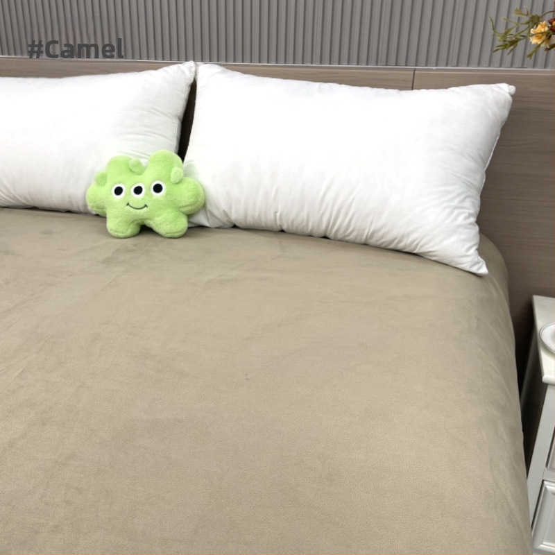 Navlaka za madrac s elastičnim rubom, jednobojni uzorak, poliester, reaktivno bojanje, zima, prilagodljivo