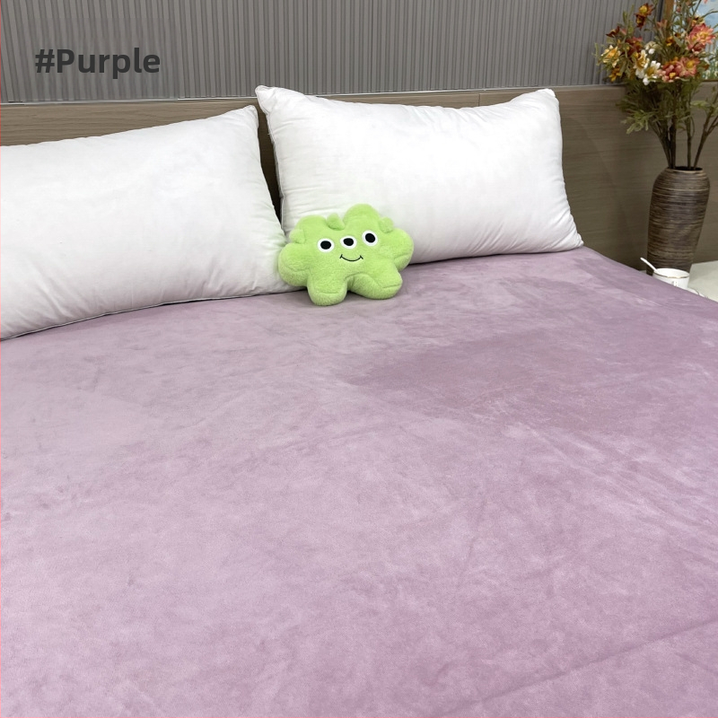 Navlaka za madrac s elastičnim rubom, jednobojni uzorak, poliester, reaktivno bojanje, zima, prilagodljivo