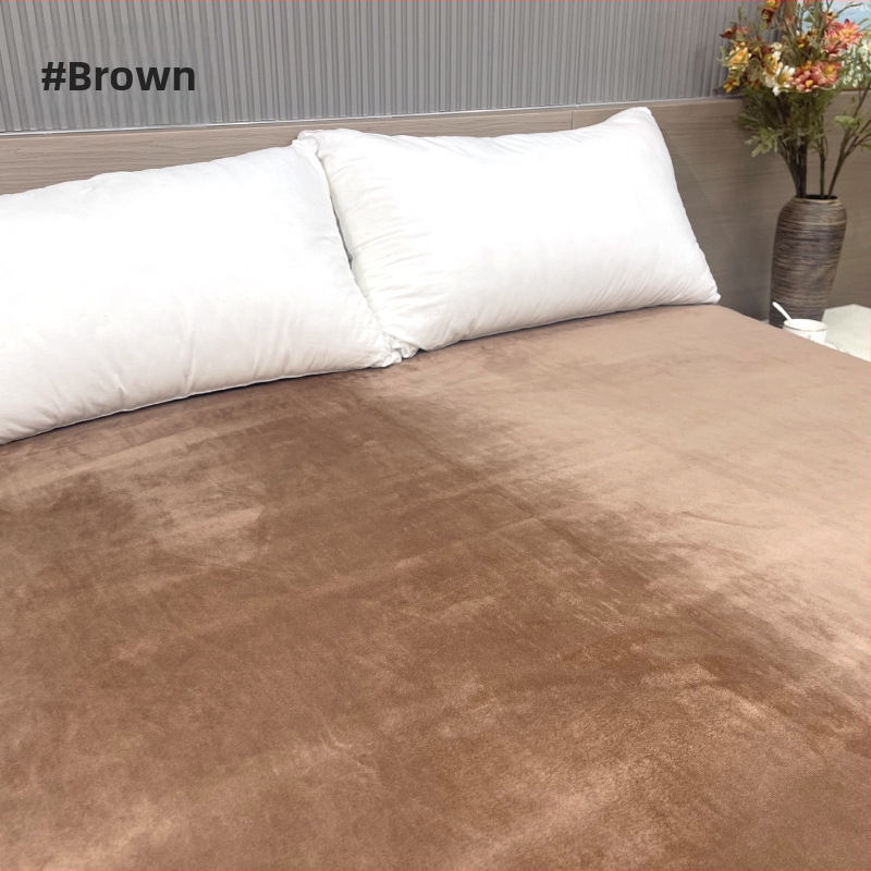 Navlaka za madrac s elastičnim rubom, jednobojni uzorak, poliester, reaktivno bojanje, zima, prilagodljivo