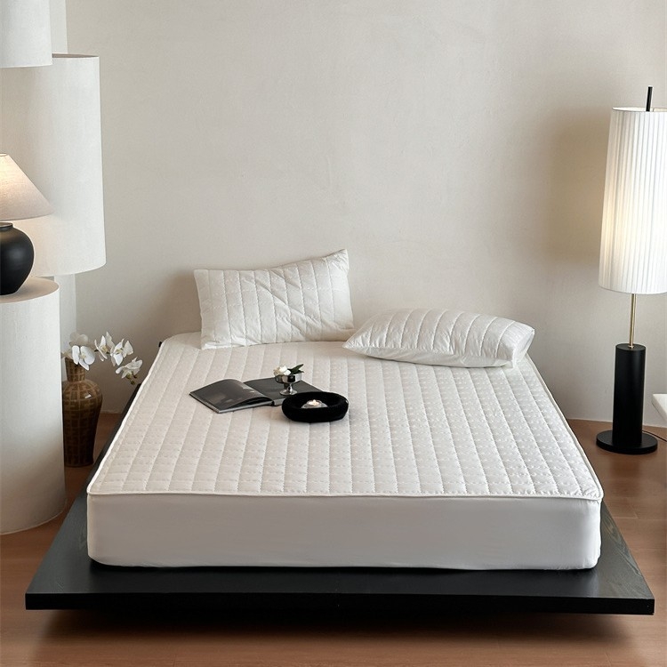 MSY 100% pamuk kvilti prekrivač za krevet, reaktivno bojenje, uzorak pruga/monofoni/geometrijski, 60 niti, težina 2,0–2,5 kg