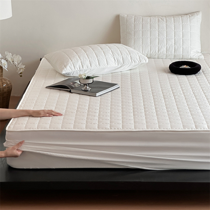 MSY 100% pamuk kvilti prekrivač za krevet, reaktivno bojenje, uzorak pruga/monofoni/geometrijski, 60 niti, težina 2,0–2,5 kg