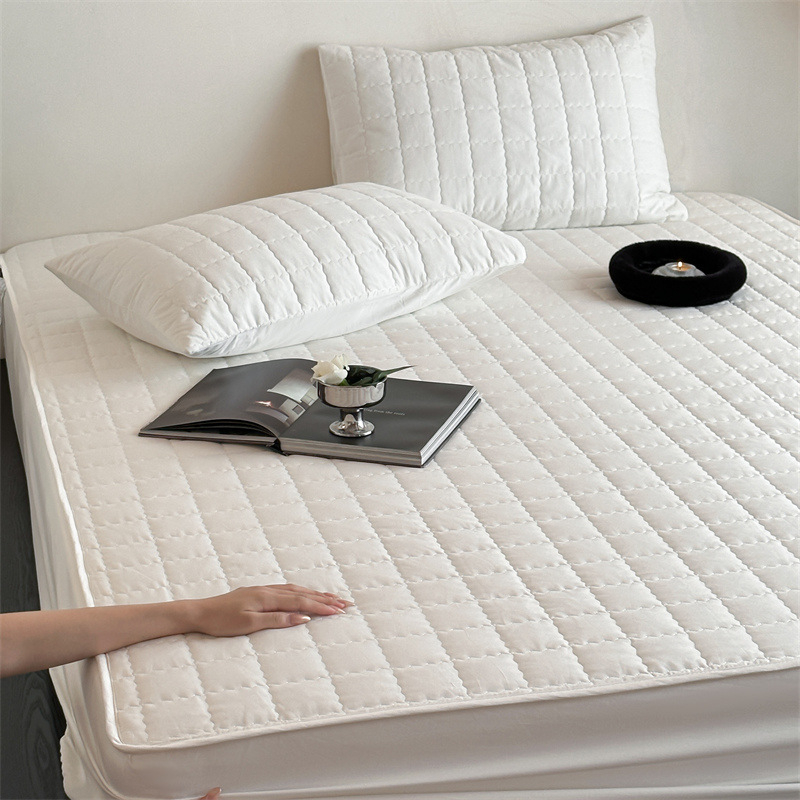 MSY 100% pamuk kvilti prekrivač za krevet, reaktivno bojenje, uzorak pruga/monofoni/geometrijski, 60 niti, težina 2,0–2,5 kg