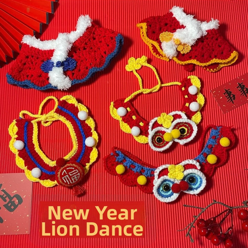 Bandana pre domáce zvieratá na sviatok s písmenným vzorom, polyester, štýl princezné, značka Also Pet and Happy