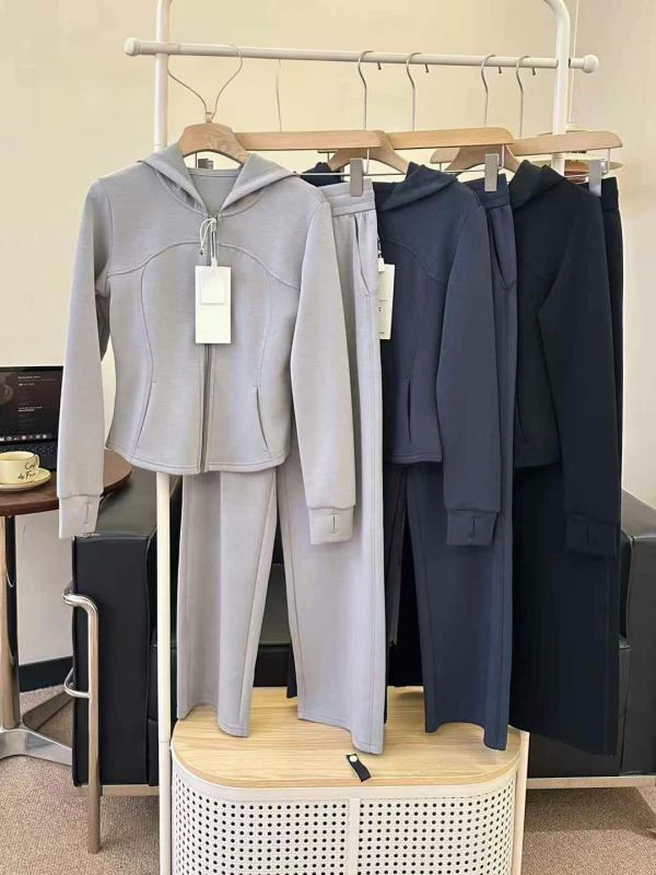 Slim-Fit Lulu sportski komplet, druga generacija, jesen 2025, ženski casual hoodie s kapuljom