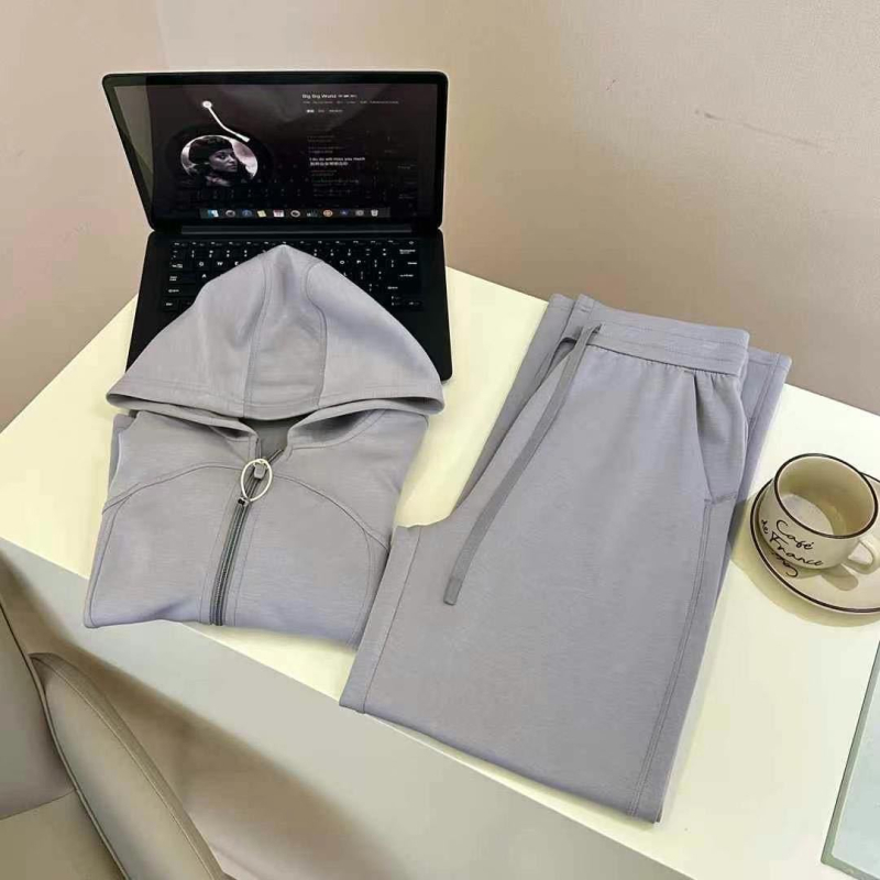 Slim-Fit Lulu sportski komplet, druga generacija, jesen 2025, ženski casual hoodie s kapuljom
