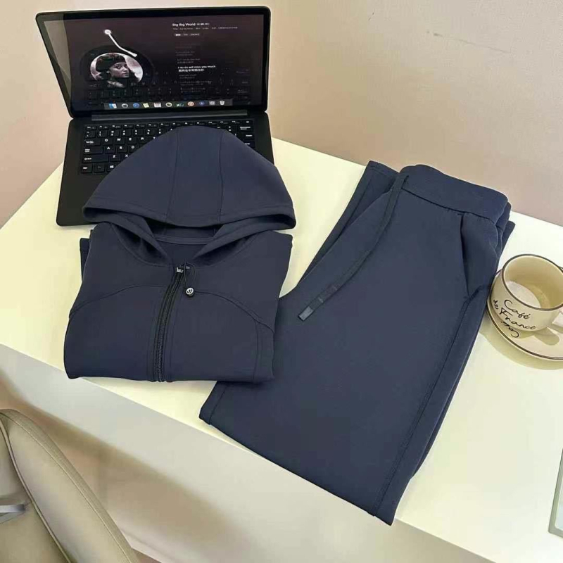 Slim-Fit Lulu sportski komplet, druga generacija, jesen 2025, ženski casual hoodie s kapuljom