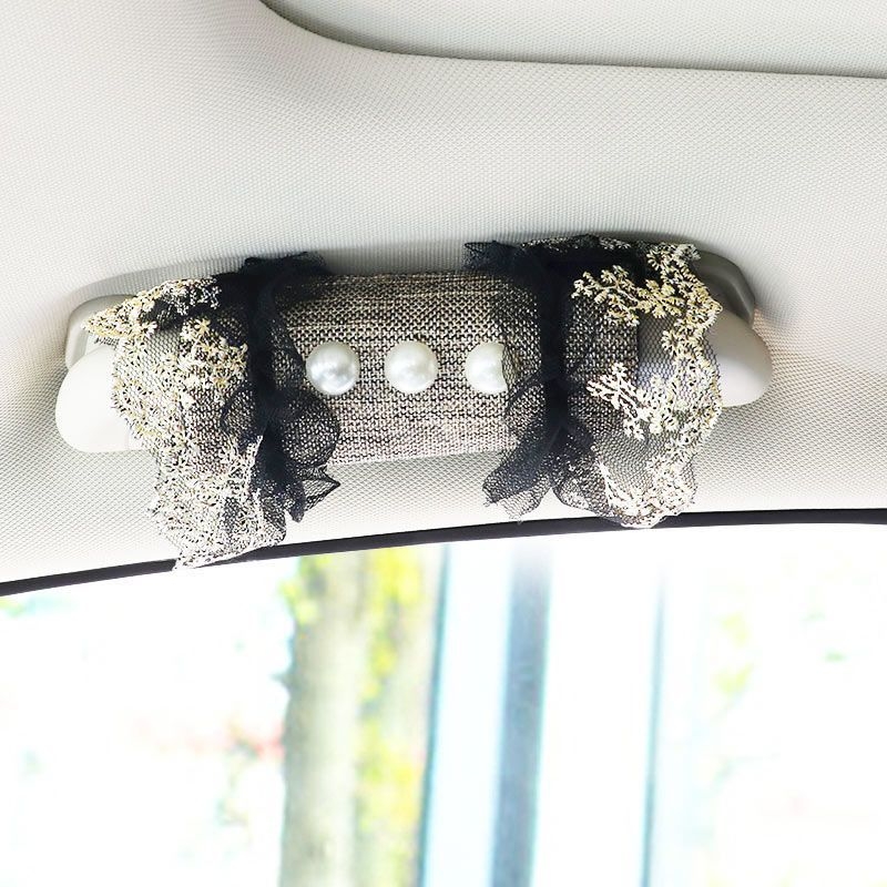 Σετ δαντέλας εσωτερικού αυτοκινήτου: κάλυμμα λεβιέ ταχυτήτων, μαξιλάρι υποβραχιονίου και προστατευτικό ώμου ζώνης