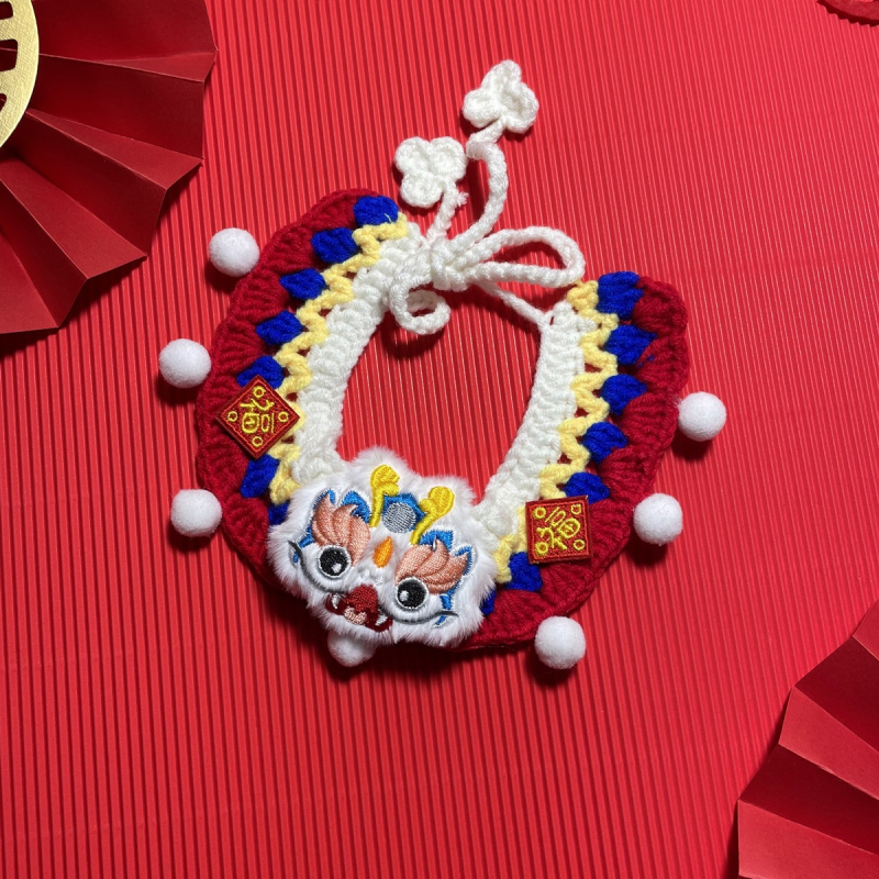Štýlový šál-bib pre domáce zvieratá s motívom písmen, polyester, značka Also Pet and Happy, štýl Princess Wind, vhodné na svadby, narodeniny a iné festivaly