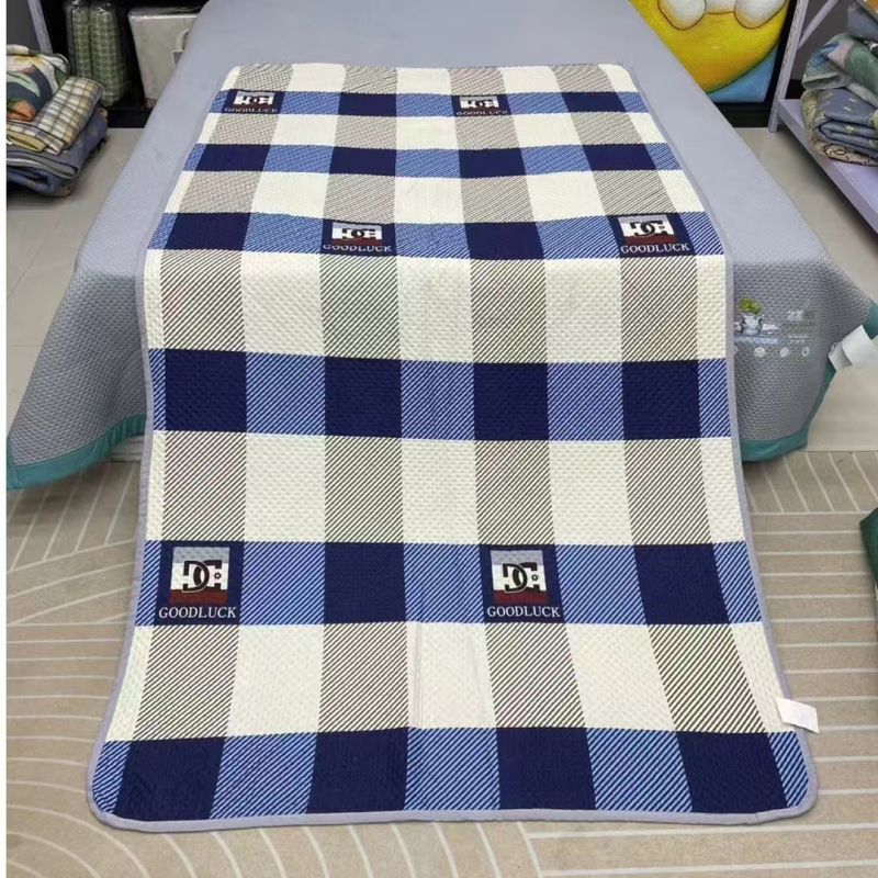 Set de acoperire pentru pat în cămin studențesc, pentru toate anotimpurile, trei piese, cu două fețe, antialunecare, lavabil în mașina de spălat