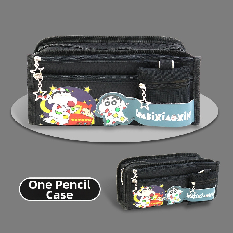 Pikachu pieštukų dėklas su didele talpa – mokykliniai raštinės reikmenys, kanvas medžiaga, Anime prekės ženklas, Korėjos stilius