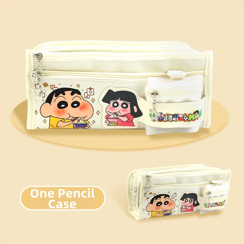 Pikachu pieštukų dėklas su didele talpa – mokykliniai raštinės reikmenys, kanvas medžiaga, Anime prekės ženklas, Korėjos stilius