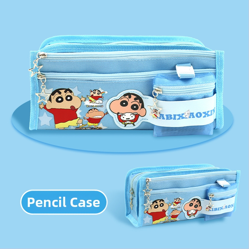 Pikachu pieštukų dėklas su didele talpa – mokykliniai raštinės reikmenys, kanvas medžiaga, Anime prekės ženklas, Korėjos stilius