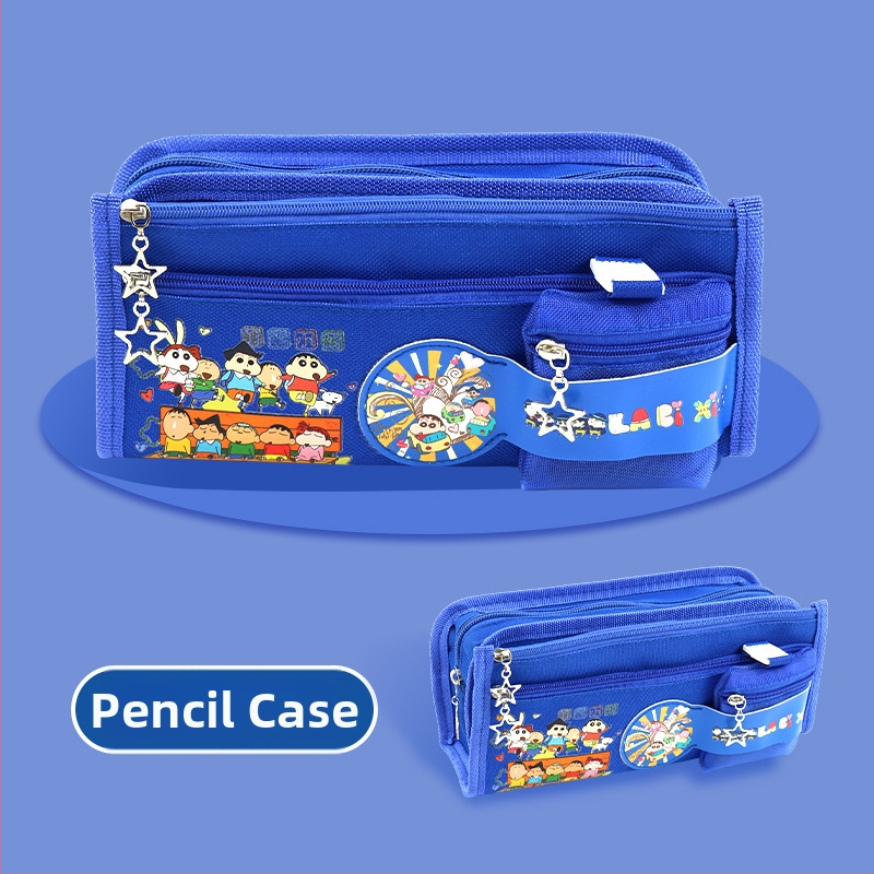 Pikachu pieštukų dėklas su didele talpa – mokykliniai raštinės reikmenys, kanvas medžiaga, Anime prekės ženklas, Korėjos stilius