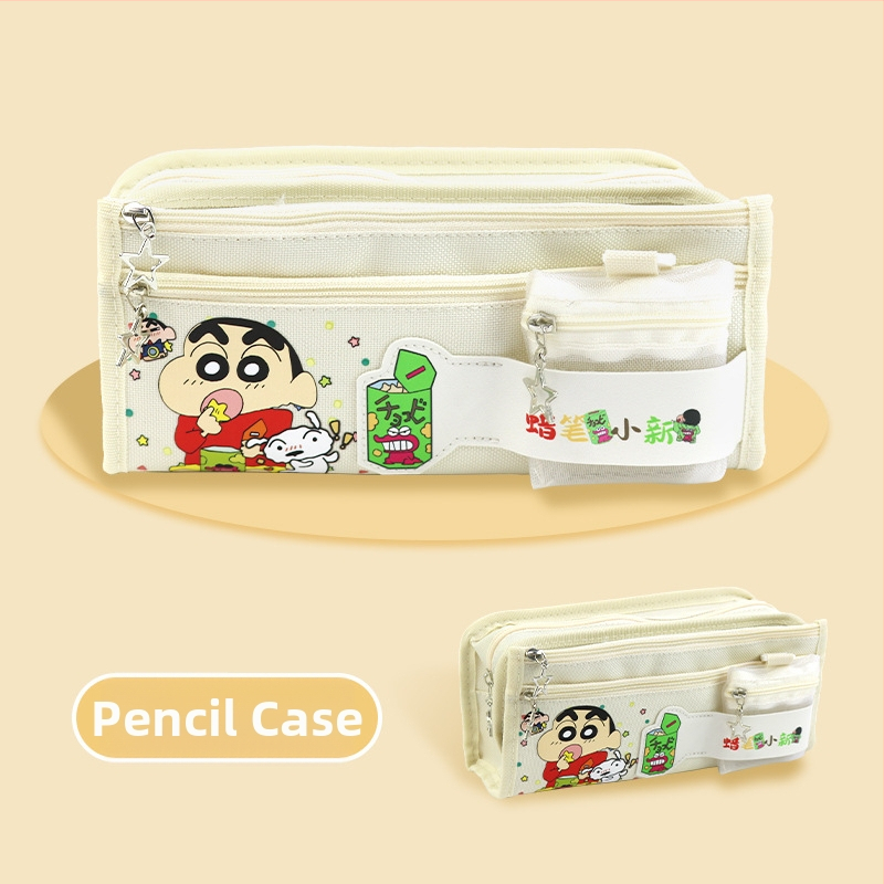 Pikachu pieštukų dėklas su didele talpa – mokykliniai raštinės reikmenys, kanvas medžiaga, Anime prekės ženklas, Korėjos stilius