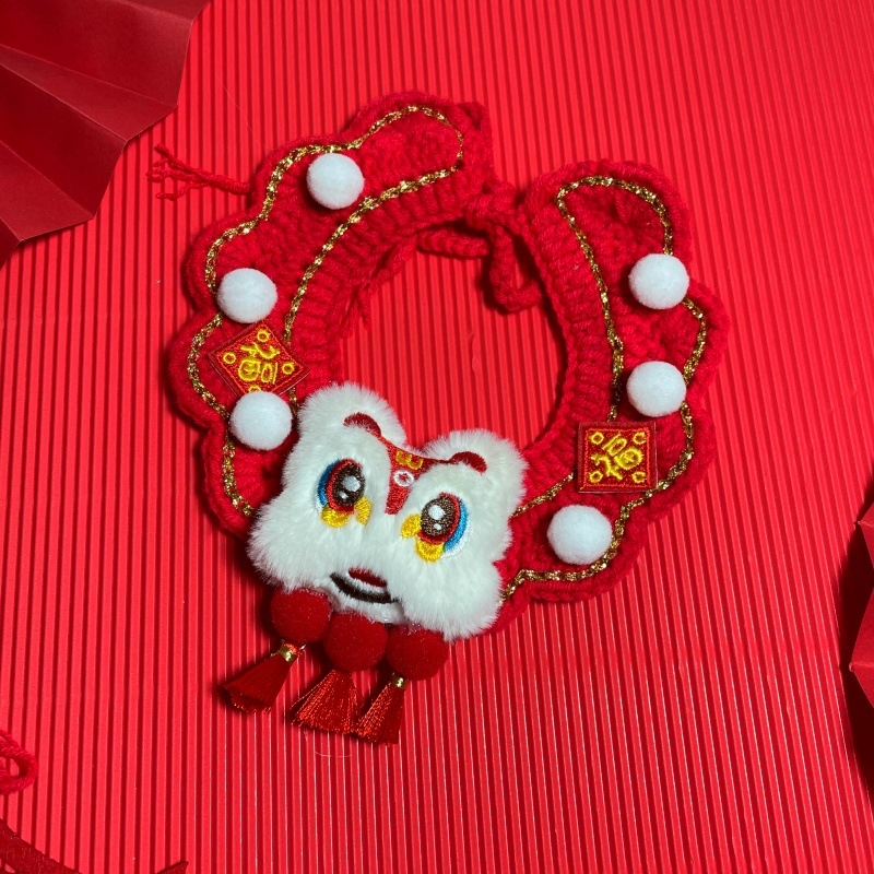 Šal-bib za kućne ljubimce s uzorkom slova, poliester, brend Also Pet and Happy