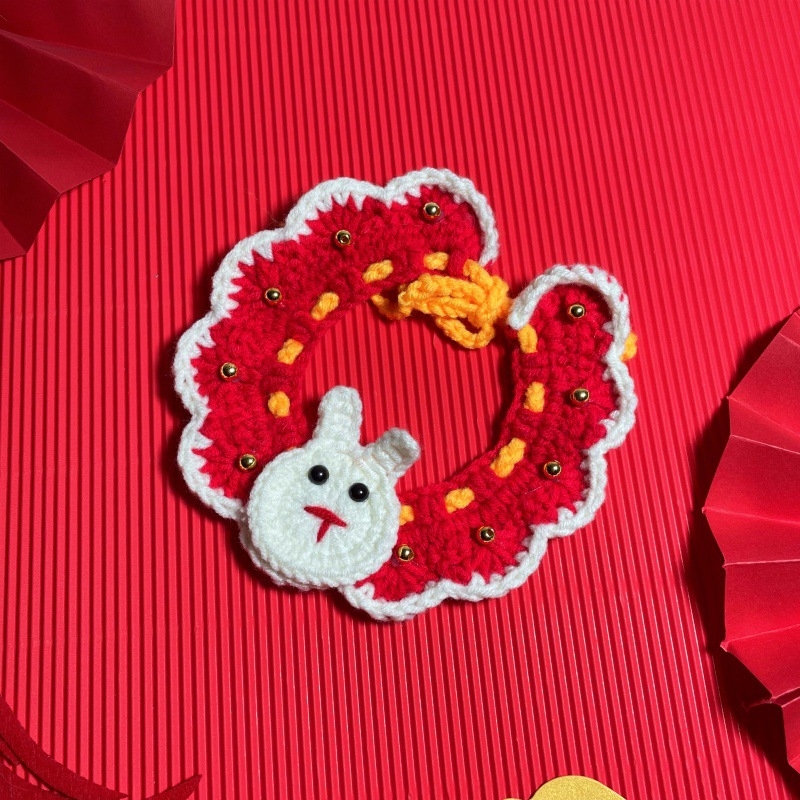 Šal-bib za kućne ljubimce s uzorkom slova, poliester, brend Also Pet and Happy